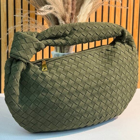 Suede Luxe Top Handle Bag – Stylish PU Suede Handbag - Picture 3 of 12